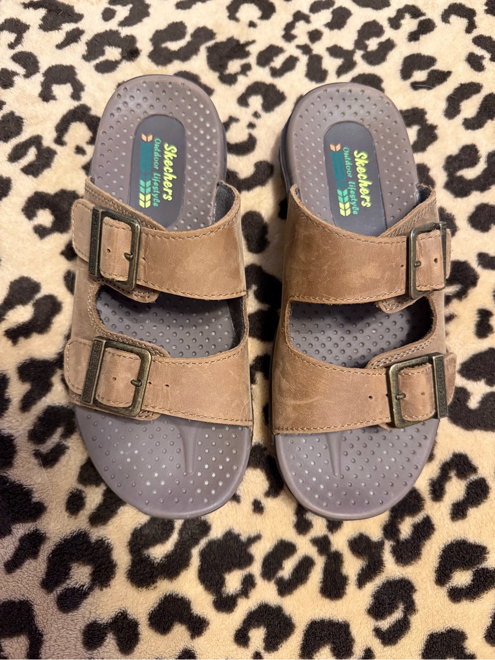 Skechers Dual-Buckle Slide Sandals